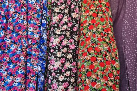 Floral pattern textile Stock Photos
