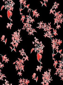 Floral pattern for textile, wallpaper, pattern fills, covers, surface, print, Illustrazione stock