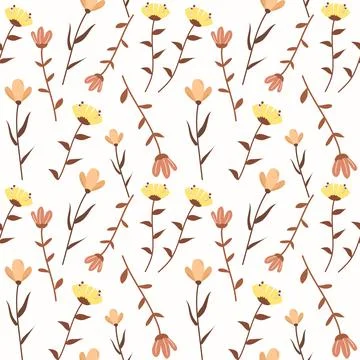 Floral Pattern Vector Stock Illustration