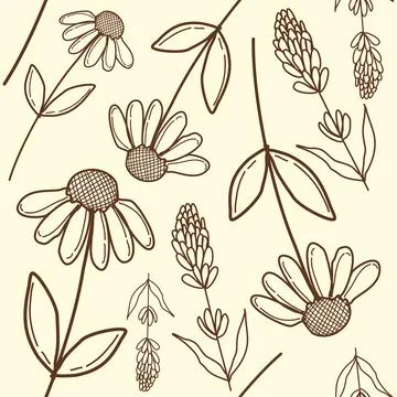 Floral Pattern Vector Stock Illustration