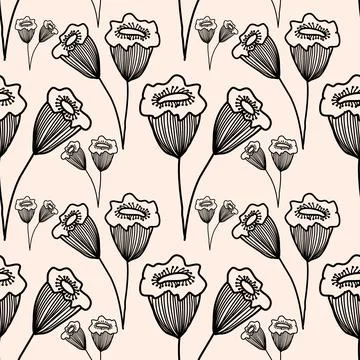 Floral Pattern Vector Stock Illustration