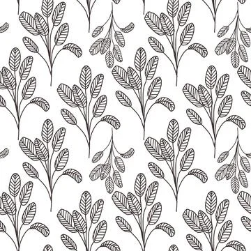 Floral Pattern Vector Illustrazione stock