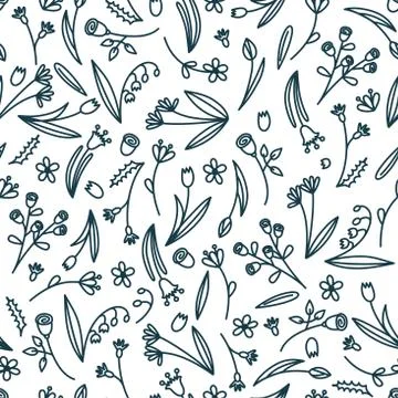 Floral pattern. Vector illustration Stock-Illustration