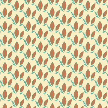 Floral pattern, vintage geometric pattern. Retro style and Aesthetic. Stock Illustration