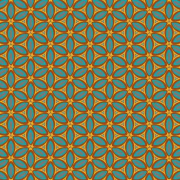 Floral pattern, vintage geometric pattern. Retro style and Aesthetic. イラスト素材
