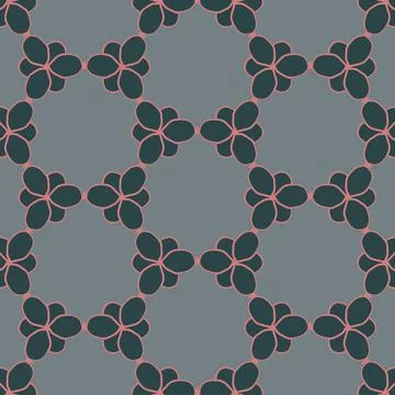 Floral pattern, vintage geometric pattern. Retro style and Aesthetic. Stock-Illustration