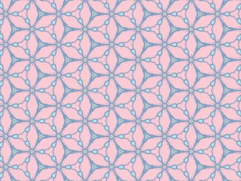 Floral pattern, vintage geometric pattern. Retro style and Aesthetic. イラスト素材
