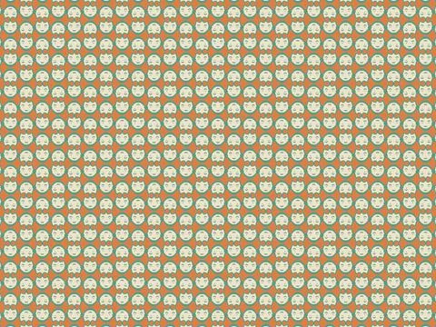 Floral pattern, vintage geometric pattern. Retro style and Aesthetic. イラスト素材