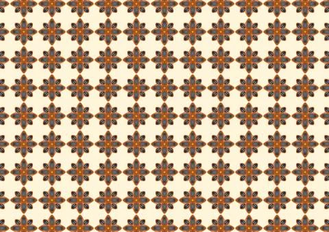 Floral pattern, vintage geometric pattern. Retro style and Aesthetic. 스톡 일러스트