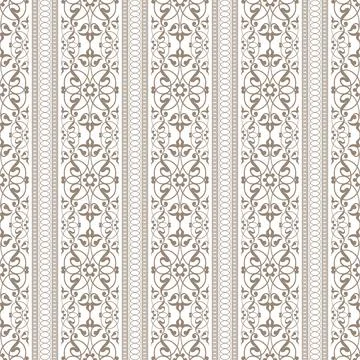 Floral pattern. Wallpaper baroque, damask. Seamless vector background. Gold  Stockillustratie