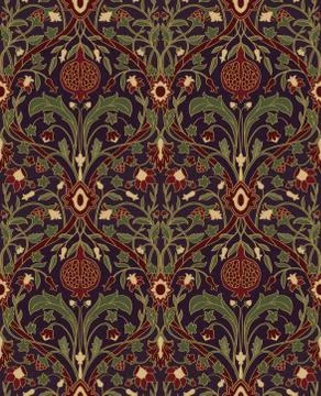Floral pattern for wallpaper. Stock Illustration