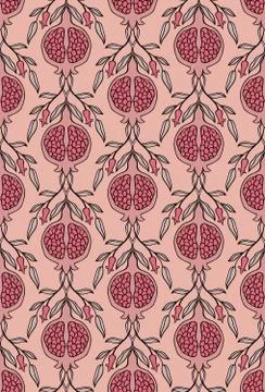 Floral pattern for wallpaper. Stock Illustration