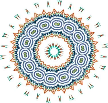 Floral pattern on white background Stock Illustration