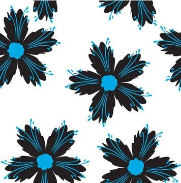 Floral pattern on white Floral pattern on white, sample for design Copyrig... Foto stock