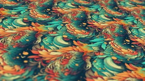 Floral Patterned Textures. Looped Background 스톡 동영상 239739384