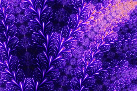Floral patterns found in the infinite mathematical mandelbrot set fractal Stock Illustration