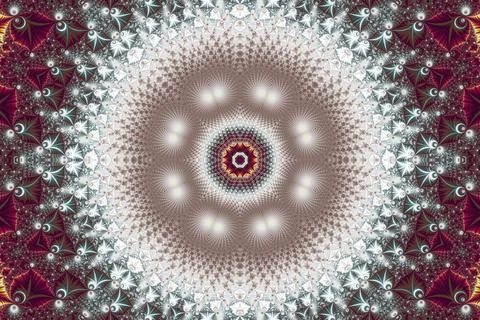 Floral patterns found in the infinite mathematical mandelbrot set fractal Stock Photos