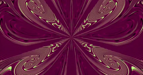 Floral patterns in gold and white shades on a purple background Stock Footage 242586631