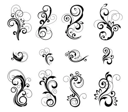 Floral patterns Stock Illustration