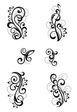 Floral patterns Stock Illustration