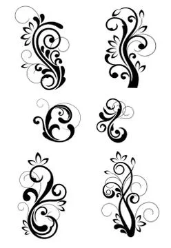 Floral patterns Stock Illustration