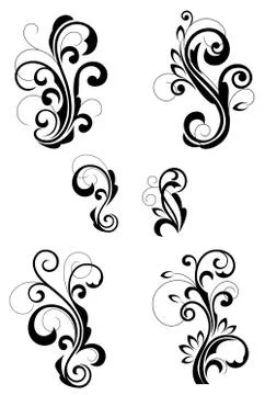 Floral patterns Stock Illustration