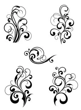 Floral patterns Stock Illustration