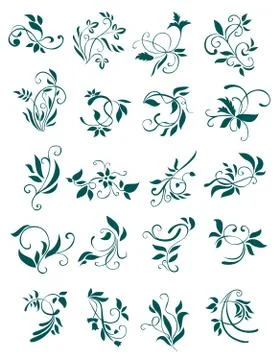 Floral patterns Stock Illustration