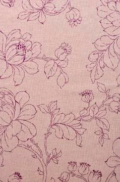 Floral patterns on tissue, closeup Stock Photos