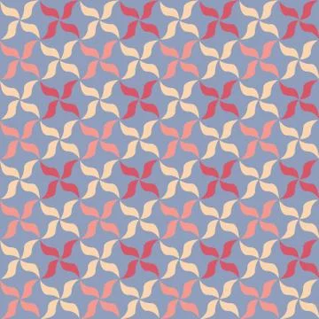 Floral petals seamless geometry pattern 스톡 일러스트