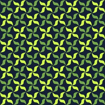 Floral petals seamless geometry pattern Illustrazione stock