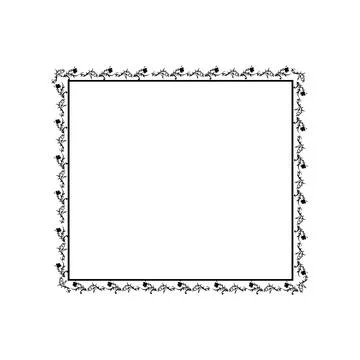 Floral Rectangle Floral border border flower floral flower 1 Stock Illustration