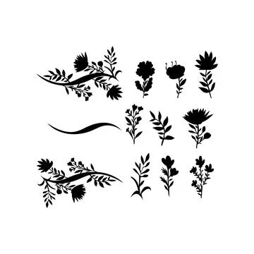 Floral Rectangle Floral border border flower floral flower 2 Stock Illustration