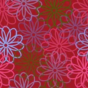 Floral repeatable background for wallpapers, banners and covers Stock Illustration