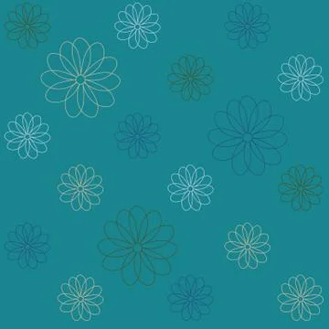 Floral repeatable background for wallpapers, banners and covers Stock Illustration