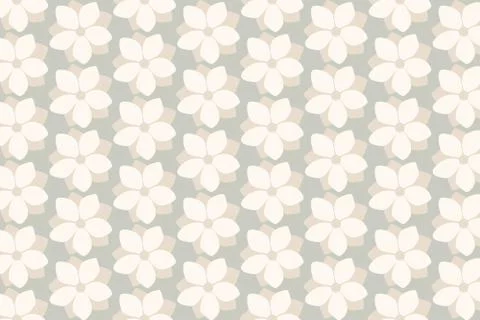 Floral repeating pattern. Summer floral background. Illustrazione stock
