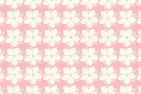 Floral repeating pattern. Summer floral background. Stock Illustration