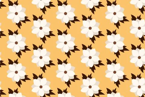 Floral repeating pattern. Summer floral background. Illustrazione stock