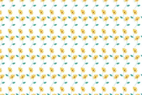 Floral repeating pattern. Summer floral background. イラスト素材