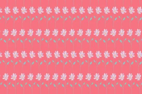 Floral repeating pattern. Summer floral background. Illustrazione stock