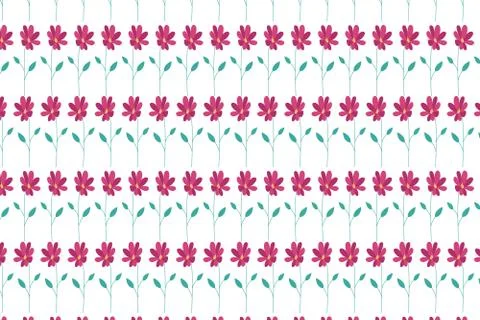 Floral repeating pattern. Summer floral background. Stock Illustration