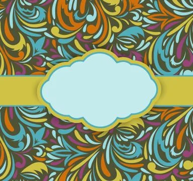 Floral retro background Stock Illustration