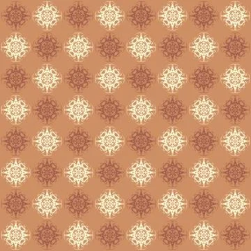Floral retro pattern abstract background fabric texture design Stock Illustration