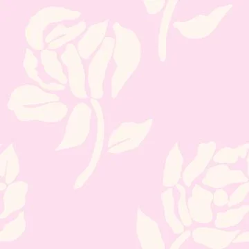 Floral rose garden textile pattern design in light pink for fashion and hom.. 스톡 일러스트