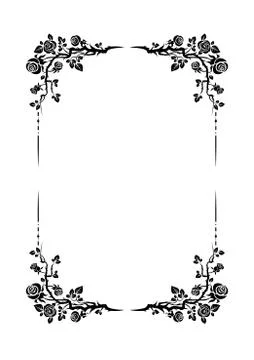 Floral roses design Illustrazione stock