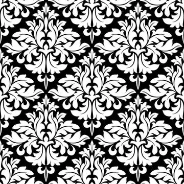 Floral seamless arabesque pattern Illustrazione stock