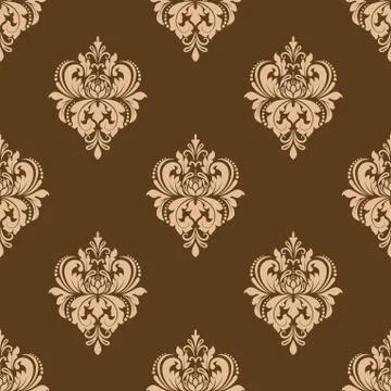 Floral seamless arabesque pattern Stockillustratie