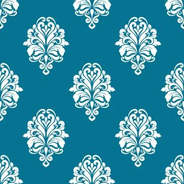 Floral seamless arabesque pattern Illustrazione stock