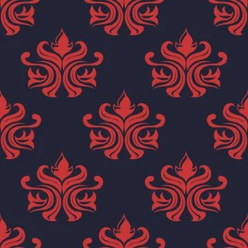 Floral seamless arabesque pattern Illustrazione stock