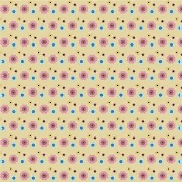 Floral seamless background Stock Illustration